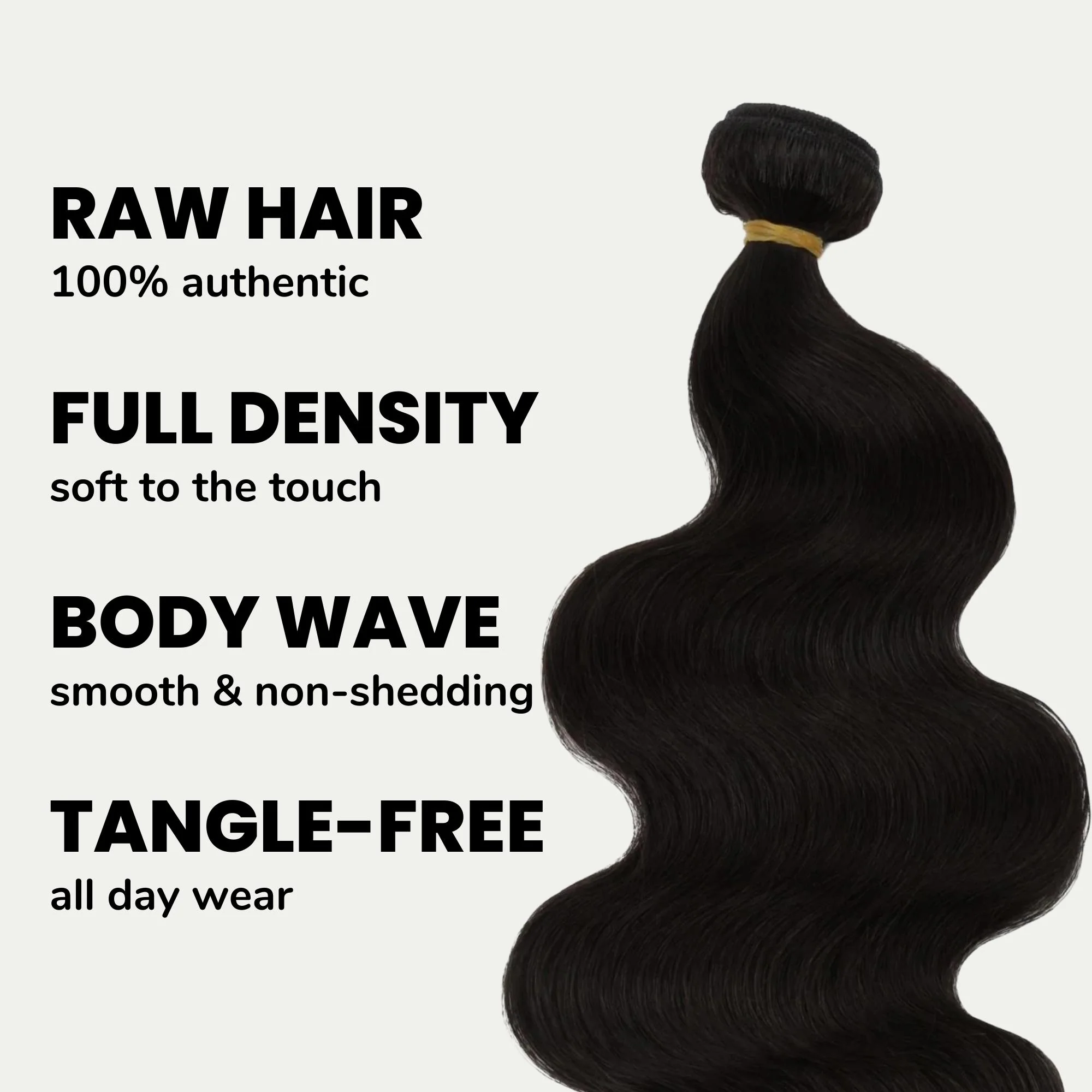 Raw Brazilian Body Wave 100% Human Hair Bundle Deal - Image 3
