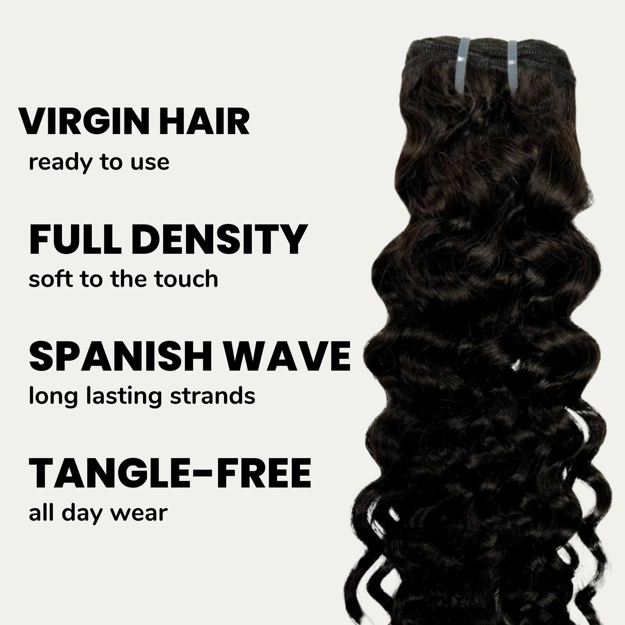 Spanish Wave 100% Human Hair Bundles - Image 3