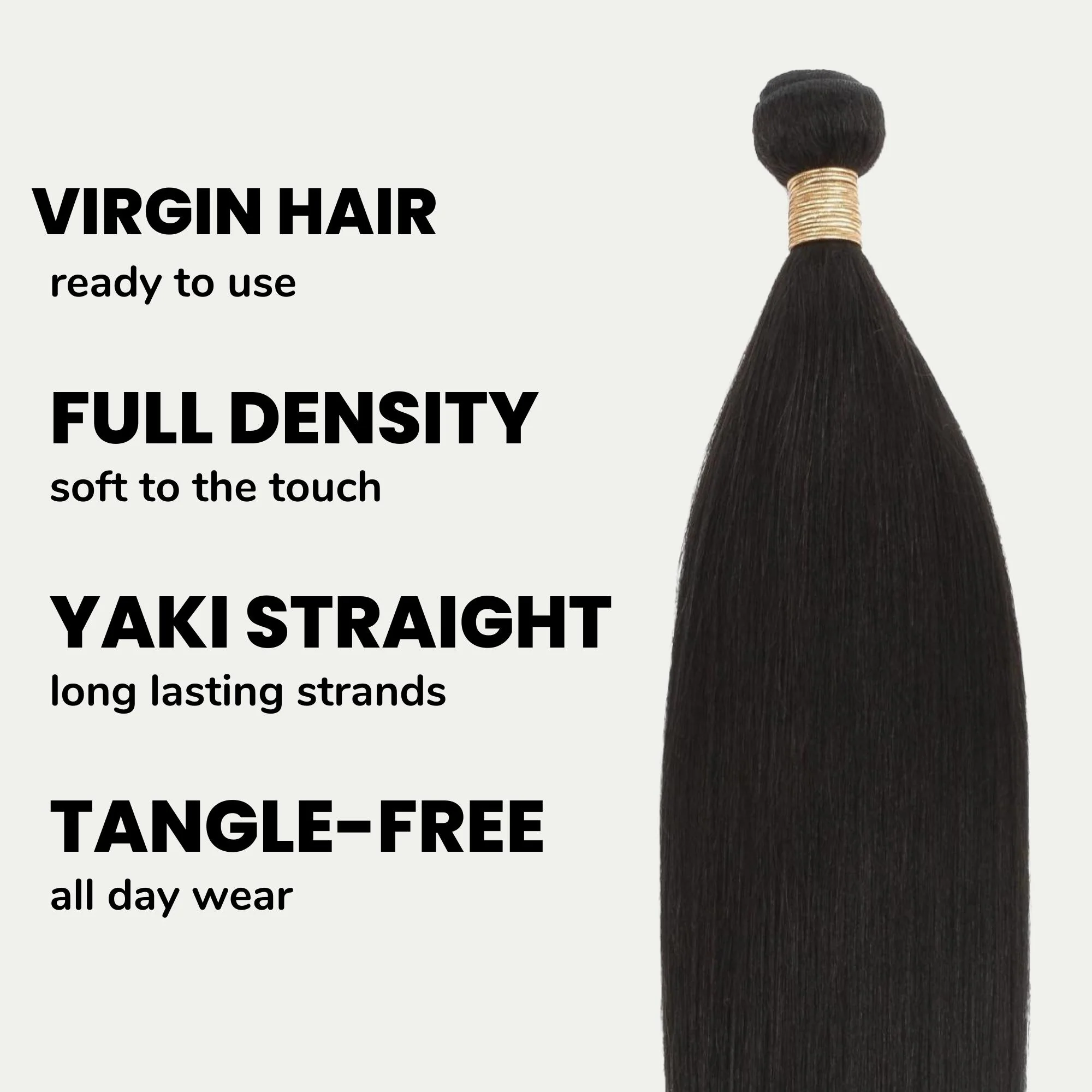 Yaki Straight 100% Human Hair Bundle Deals - Image 3